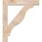Ekena Millwork Funston Block Smooth Bracket w/ Offset Brace, Douglas Fir, 7 1/2"W x 42"D x 48"H BKT0806X42X48FST05SDF - alternate 3